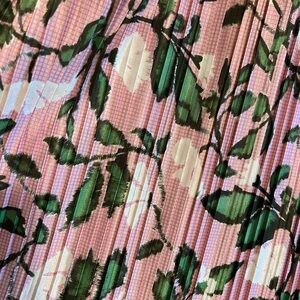 Floral Pink and Green Women's Skirt
